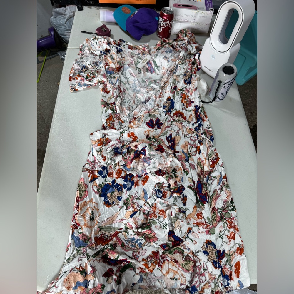 Elf Carmen Wrap Maxi Dress Size XXL NWT